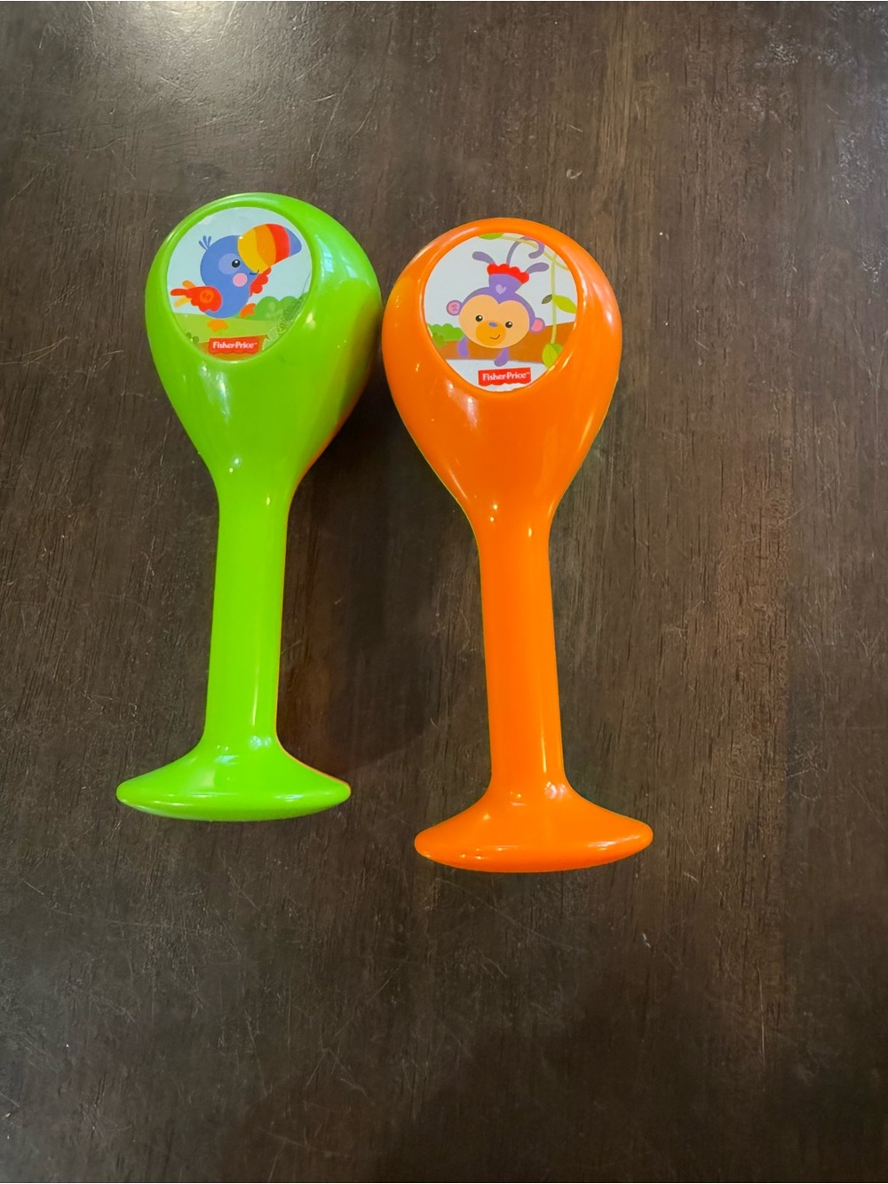 Fisher-Price Colorful Animal Maracas - Green & Orange